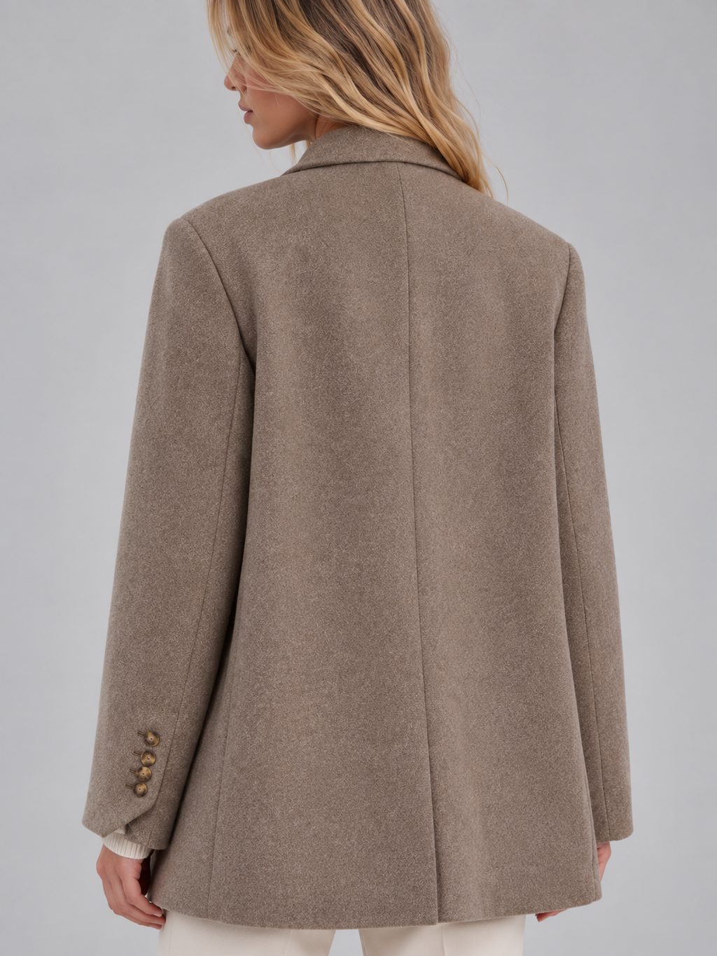 Marlise | Women's Tailored Longline Double-Breasted Oversized Blazer Jacket