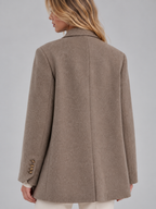 Marlise | Women's Tailored Longline Double-Breasted Oversized Blazer Jacket