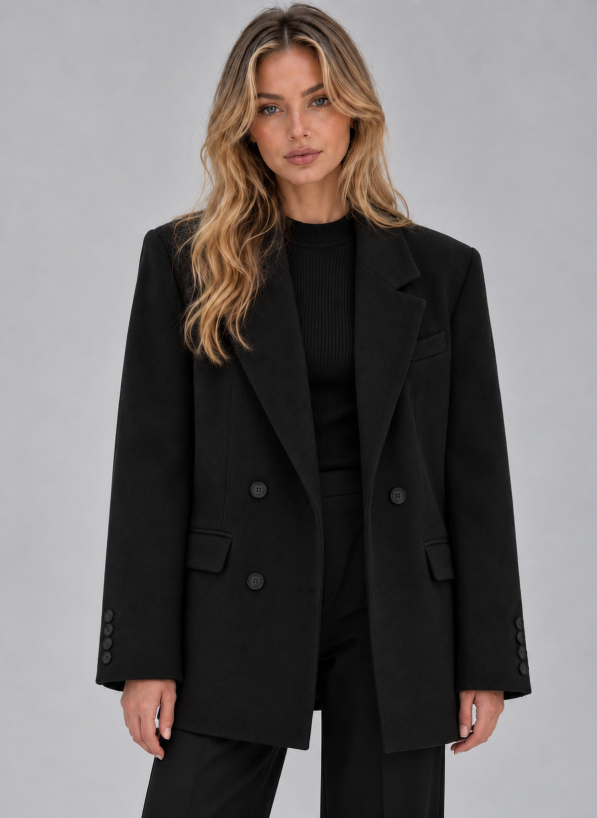 Marlise | Women's Tailored Longline Double-Breasted Oversized Blazer Jacket