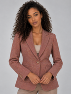 Pax | Women's Single Breasted Tailored Wool Blend Smart Casual Blazer Jacket