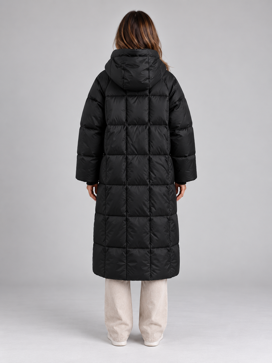 Cassidy | Women's Padded Long Hooded Full Zip Winter Puffer Coat