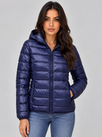 Merida | Women's Quilted Zip-Up Hooded Lightweight Puffer Coat