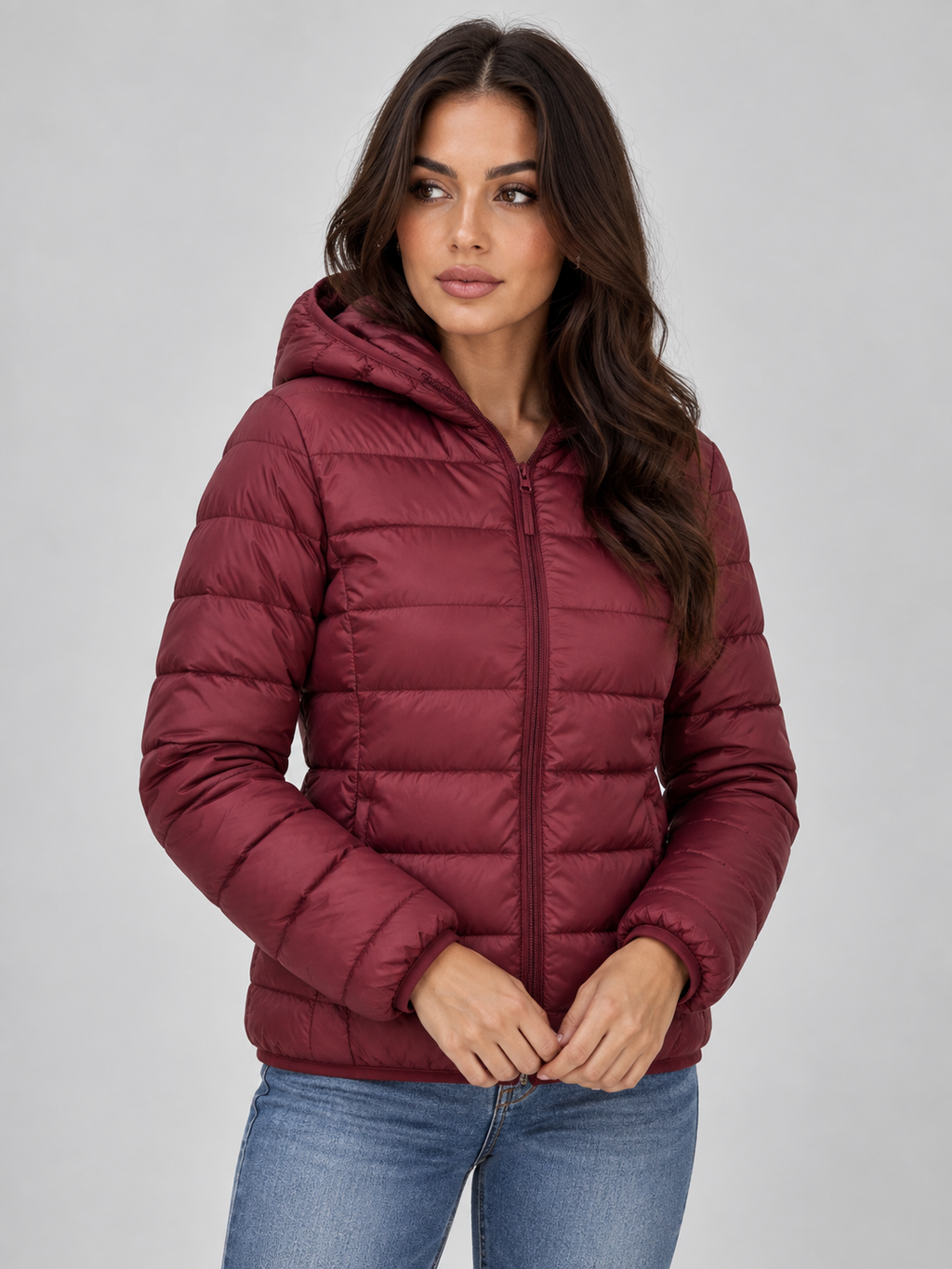 Merida | Women's Quilted Zip-Up Hooded Lightweight Puffer Coat