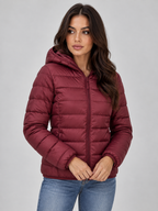 Merida | Women's Quilted Zip-Up Hooded Lightweight Puffer Coat