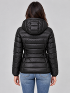 Merida | Women's Quilted Zip-Up Hooded Lightweight Puffer Coat